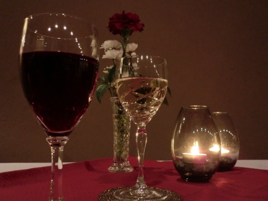 【贅沢】お料理グレードアッププラン♪コース料理に合うグラスワイン付き！